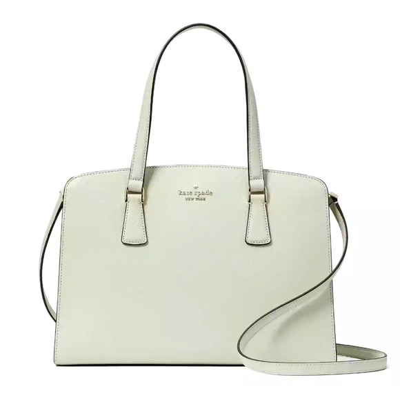 New Kate Spade Perry Medium Satchel Saffiano Leather Light Olive - Picture 1 of 5